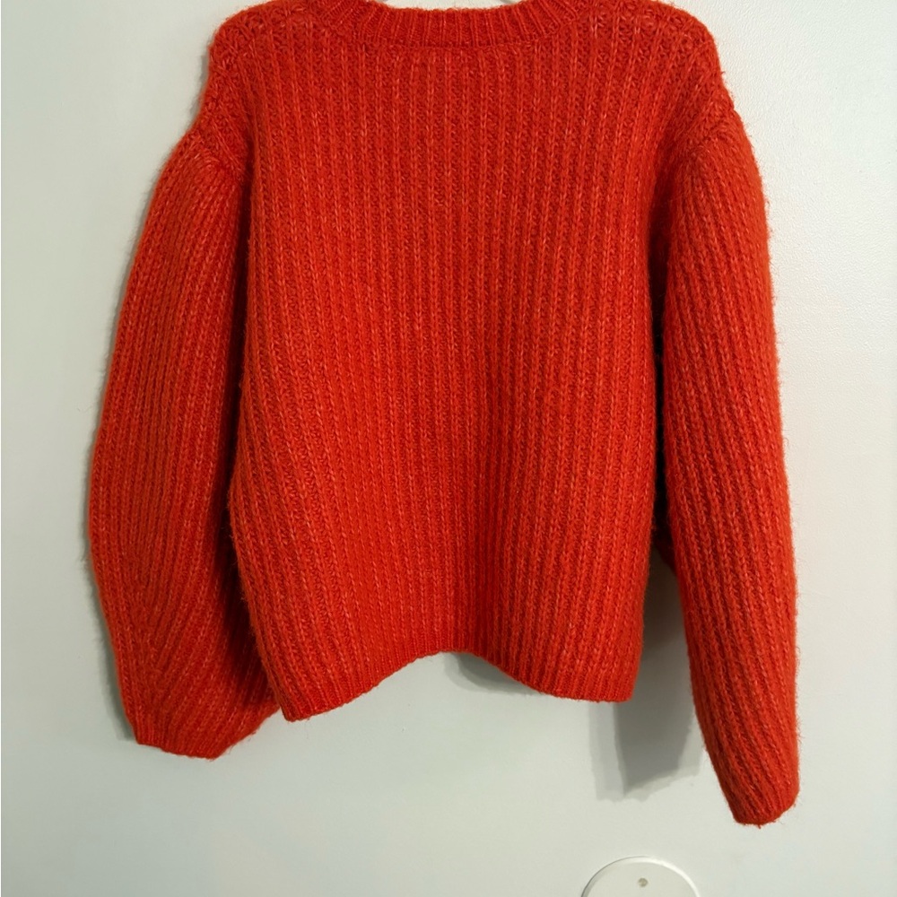 Topshop knit volume sleeve fluffy sweater Size SMALL NWOT - Picture 6 of 8